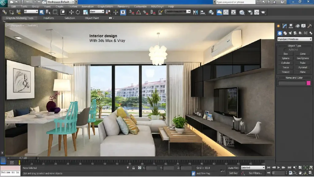 3ds Max interior design visualization